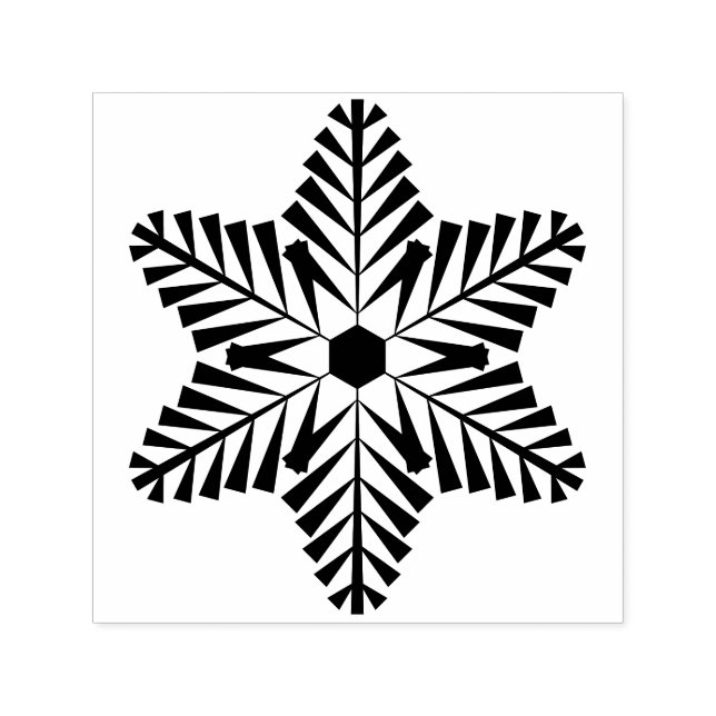 Auto Entintado Carimbo Automático de Floco de Neve (Design)