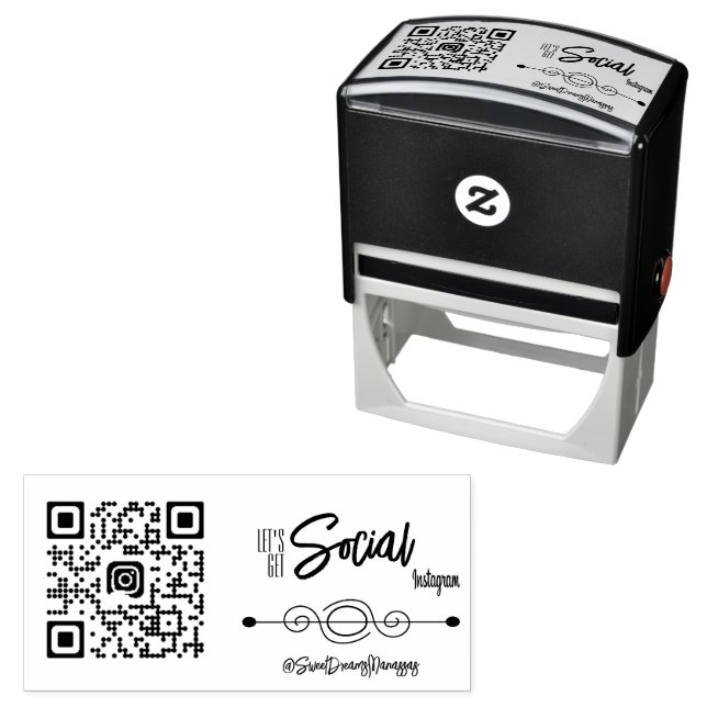 Auto Entintado Carimbo Automático de QR Code Personalizado para R (In Situ)