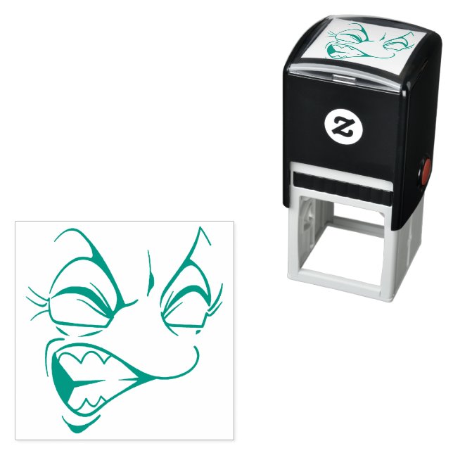 Auto Entintado Carimbo Automático de Rosto Emotican (In Situ)