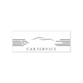 Auto Entintado Carimbo Automático Preto e Vermelho de Serviço de