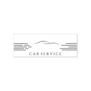 Auto Entintado Carimbo Automático Preto e Vermelho de Serviço de