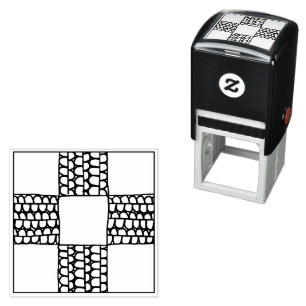 Auto Entintado Carimbo Automático Quadrado PURL KNIT CHECK 1,5"