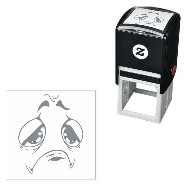 Auto Entintado Carimbo Autometálico de Rosto Emotican (In Situ)