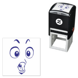 Auto Entintado Carimbo Autometálico de Rosto Emotican