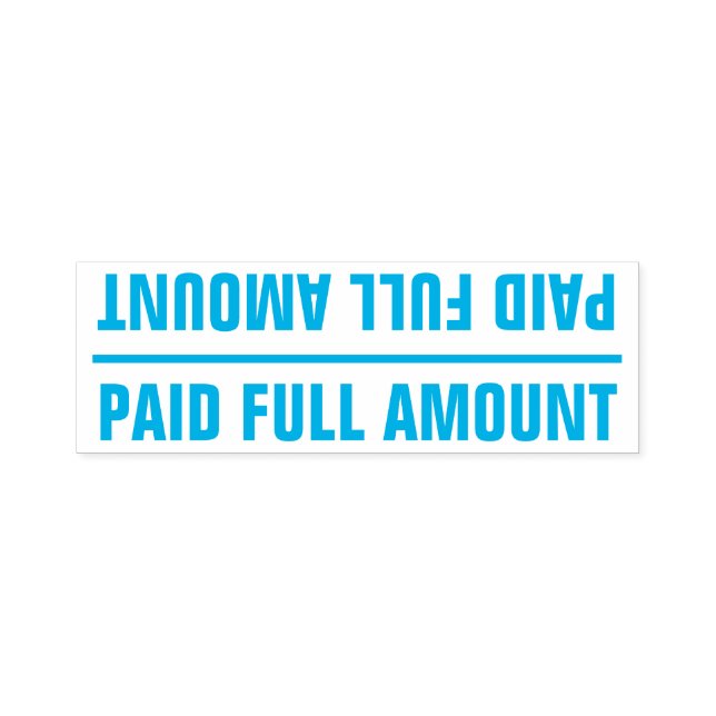 Auto Entintado Carimbo básico de borracha "QUANTIA DE CHEIO PAGO" (Design)