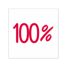 Auto Entintado Carimbo de "100%"