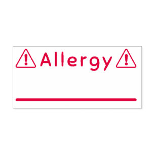 Auto Entintado Carimbo de alergia