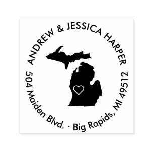 Auto Entintado Carimbo de Anúncio de Movimentação do Estado de