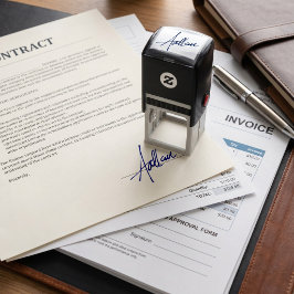 Auto Entintado Carimbo de Assinatura Personalizado | Assinatura M