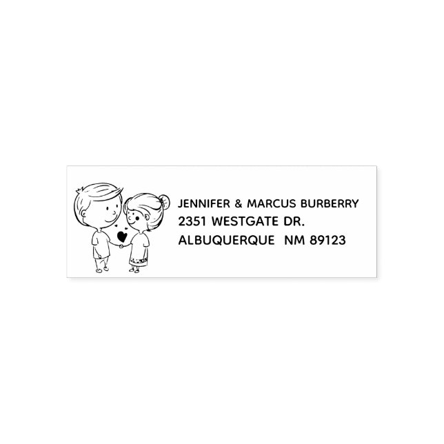 Auto Entintado Carimbo de Autenticação de Endereço de Retorno de  (Design)