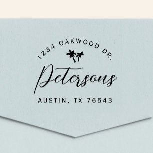 Auto Entintado Carimbo de Autenticação do Endereço de Retorno de 