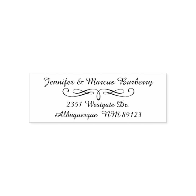 Auto Entintado Carimbo de Autenticação do Endereço de Retorno do  (Design)