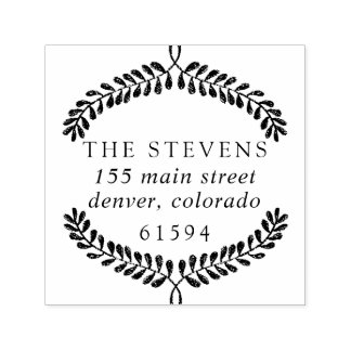 Auto Entintado Carimbo de Autocolagem do Endereço de Retorno de B