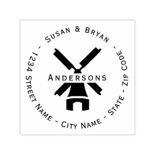 Auto Entintado Carimbo de Autocolagem do Endereço de Retorno do 