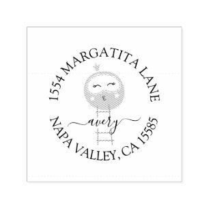 Auto Entintado Carimbo de Autocolagem do Endereço de Retorno do c