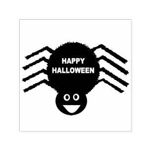 Auto Entintado Carimbo de Autocolante de Aranha Negra Halloween