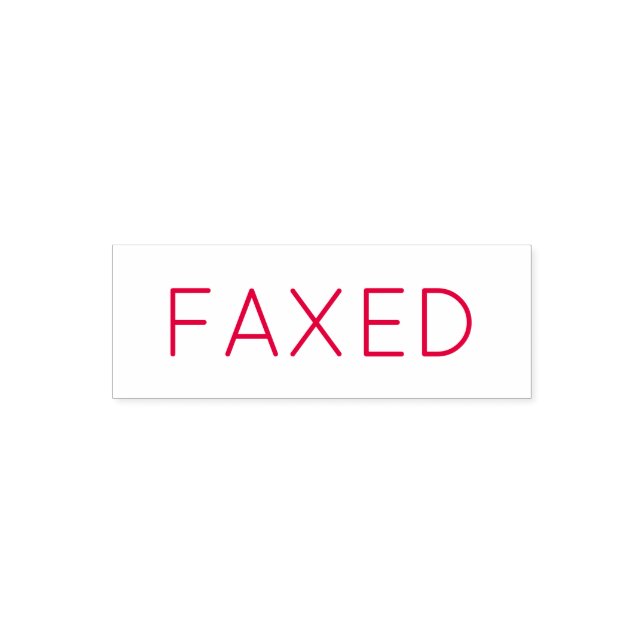 Auto Entintado Carimbo de autocolante FAX (Design)