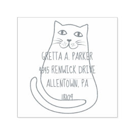 Auto Entintado Carimbo de Autodigitação de Endereço de Retorno de