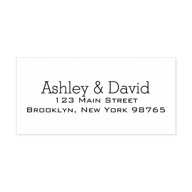 Auto Entintado Carimbo de Autodigitação do Endereço de Retorno Bá (Design)