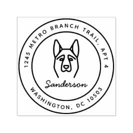 Auto Entintado Carimbo de Autodigitação do Endereço de Retorno do