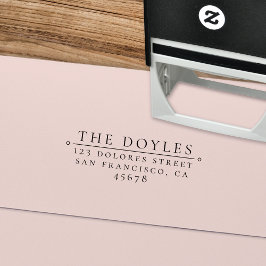 Auto Entintado Carimbo de Autodigitação do Endereço de Retorno do