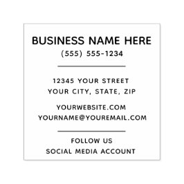 Auto Entintado Carimbo de autoimpressão comercial