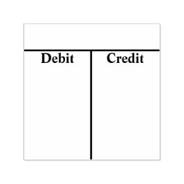 Auto Entintado Carimbo de Autoimpressão de Contas T Contábeis