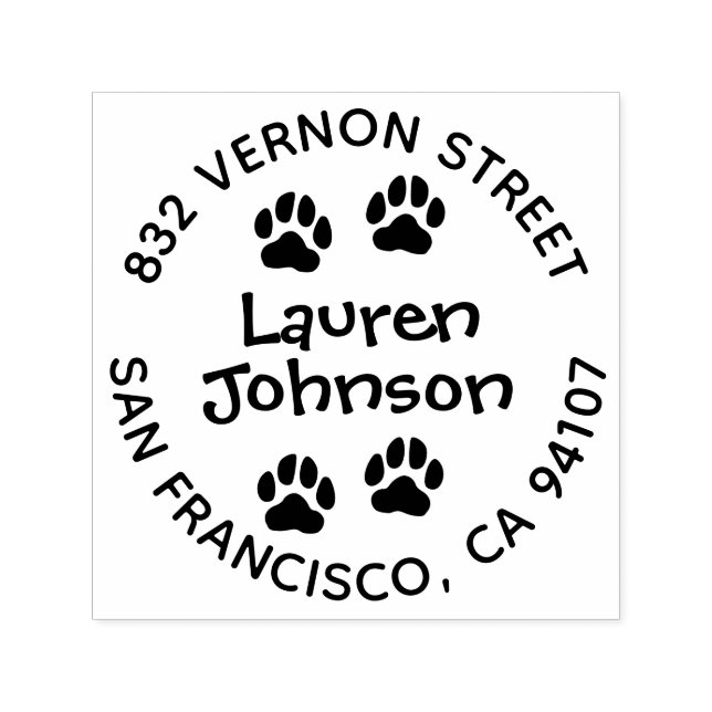 Auto Entintado Carimbo de Autoimpressão de endereço de devolução  (Design)