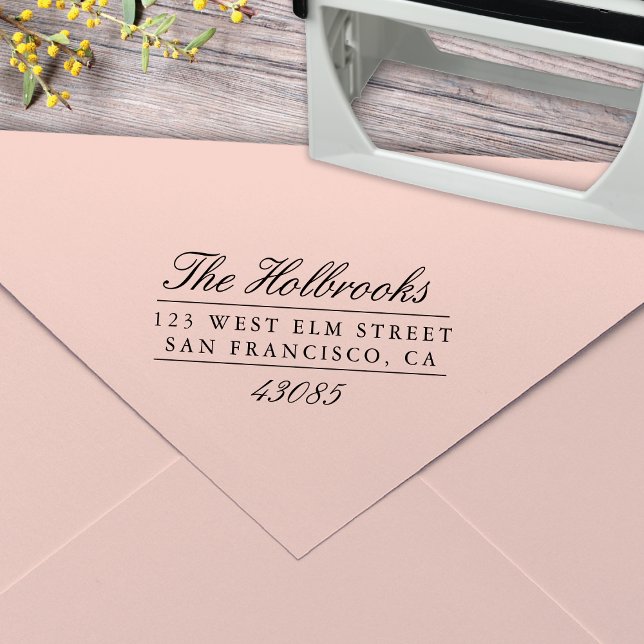 Auto Entintado Carimbo de Autoimpressão de Endereço de Retorno de (Criador carregado)