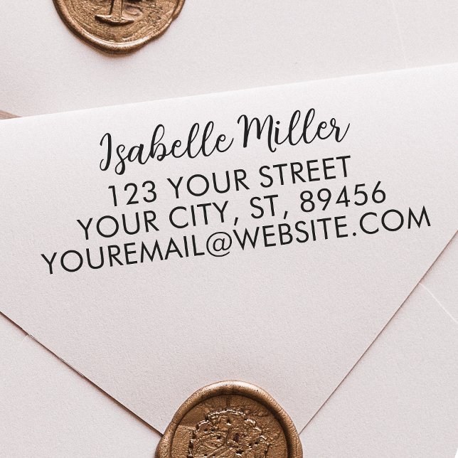 Auto Entintado Carimbo de Autoimpressão de Endereço de Retorno Si (Criador carregado)