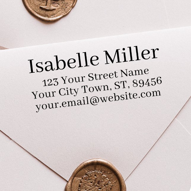 Auto Entintado Carimbo de Autoimpressão de Endereço de Retorno Si (Criador carregado)