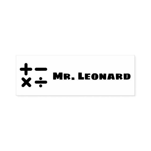 Auto Entintado Carimbo de Autoimpressão de Professores GRANDES (Design)