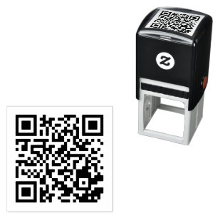 Auto Entintado Carimbo de autoimpressão do código QR personalizad