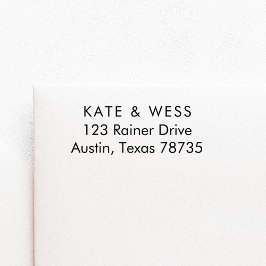 Auto Entintado Carimbo de autoimpressão do endereço comercial