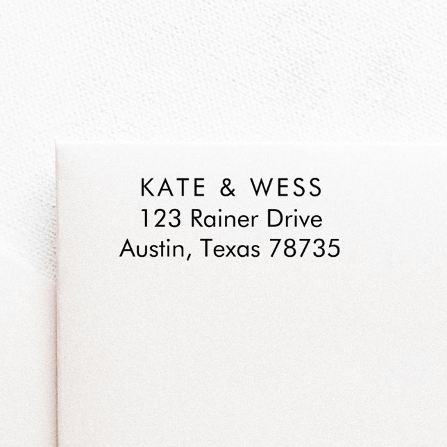 Auto Entintado Carimbo de autoimpressão do endereço comercial (Criador carregado)