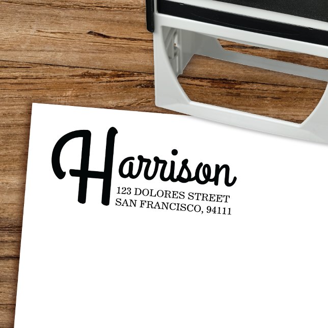 Auto Entintado Carimbo de Autoimpressão do Endereço de Retorno da (Criador carregado)