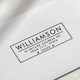 Auto Entintado Carimbo de autoimpressão do endereço de retorno mo