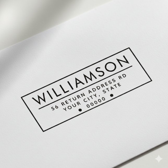 Auto Entintado Carimbo de autoimpressão do endereço de retorno mo (Criador carregado)