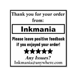 Auto Entintado Carimbo de Autoimpressão para Mensagem de NFF do C