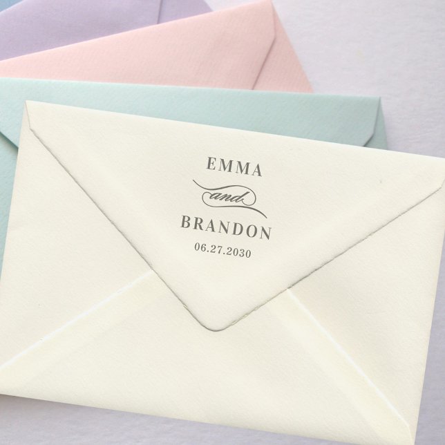 Auto Entintado Carimbo De Autopinagem De Casamento De Script Poét (Criador carregado)