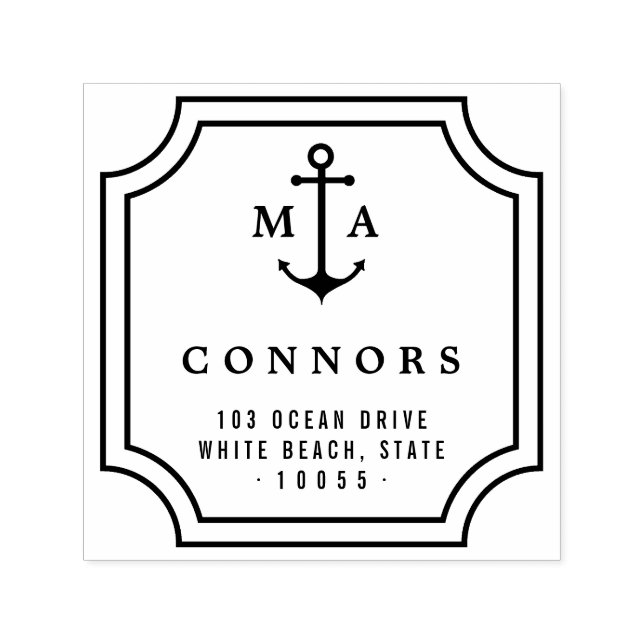 Auto Entintado Carimbo de Autoscolagem de Casamento de Frame de A (Design)