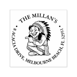 Auto Entintado Carimbo de autossertação do tema nativo americano