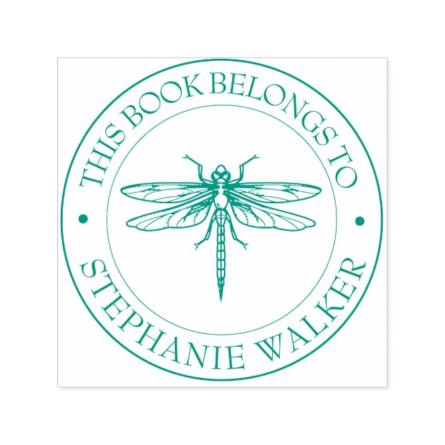 Auto Entintado Carimbo de Biblioteca Personalizado - Ex Libris -  (Design)