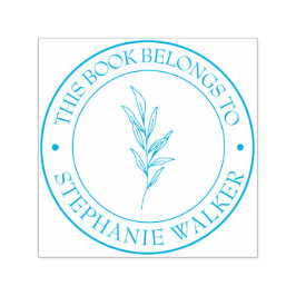 Auto Entintado Carimbo de Biblioteca Personalizado - Ex Libris - 