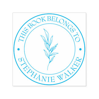 Auto Entintado Carimbo de Biblioteca Personalizado - Ex Libris - 