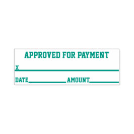 Auto Entintado Carimbo De Borracha Aprovado Para Pagamento