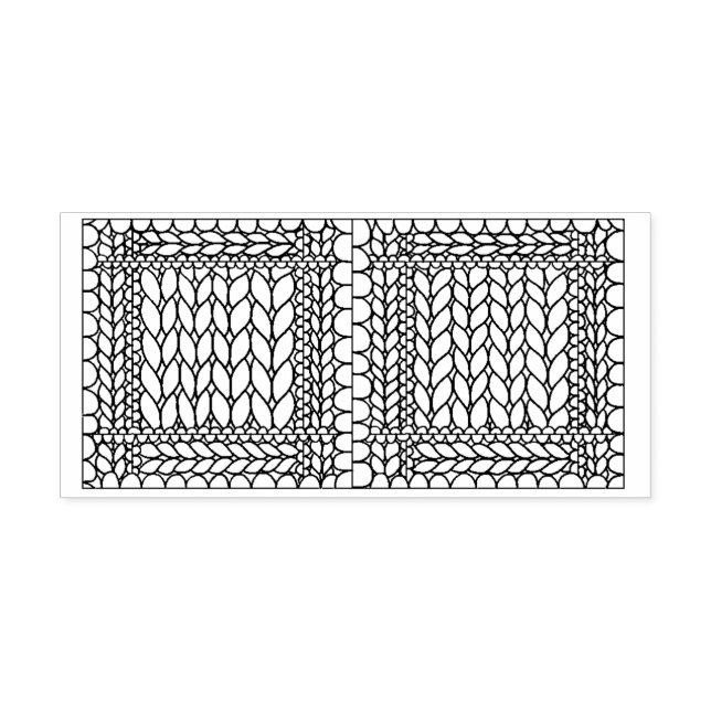 Auto Entintado Carimbo de Borracha Automático KNIT PURL  (Design)