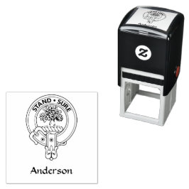 Auto Entintado Carimbo de borracha Clan Anderson
