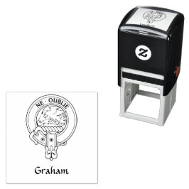 Auto Entintado Carimbo de borracha Clan Graham Crest