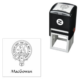Auto Entintado Carimbo de borracha Clan MacGowan Crest
